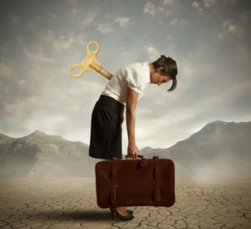 femme qui a du mal a partir au travail